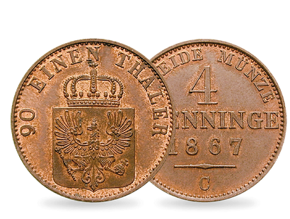 Das Ende einer Ära - Preußen 4 Pfennig 1861-1873