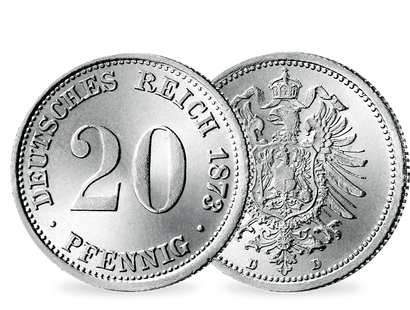 Deutschlands kleinste Silbermünze − 20 Pfennig 1873-1877