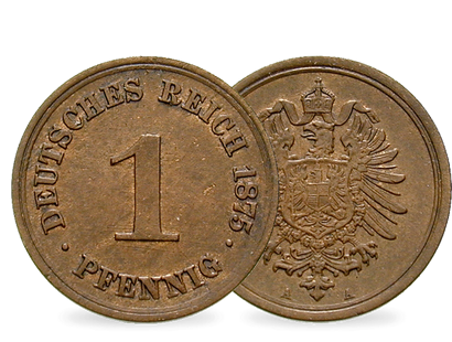 Deutsches Kaiserreich 1 Pfennig 1873-1889