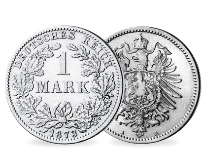 Die erste deutsche 1-Mark in Silber − Deutsches Kaiserreich, 1 Mark 1873-87