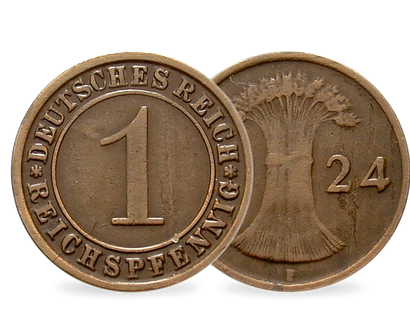 Weimarer Republik 1 Reichspfennig 1924-1936