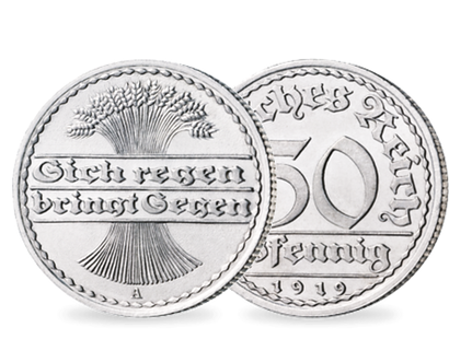 Weimarer Republik 50 Pfennig 1919-1922