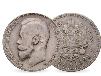 Russland 1 Rubel 1895-1915 Nikolaus II.