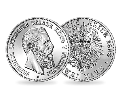 Die einzige 2-Mark-Silbermünze des 99-Tage-Kaisers!