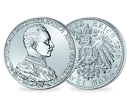 Deutsches Reich / Preußen 2 Mark 1913 Kaiser Wilhelm II.