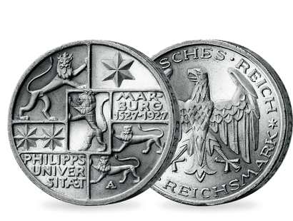 400 Jahre Universität Marburg − Weimar 3 Reichsmark 1927