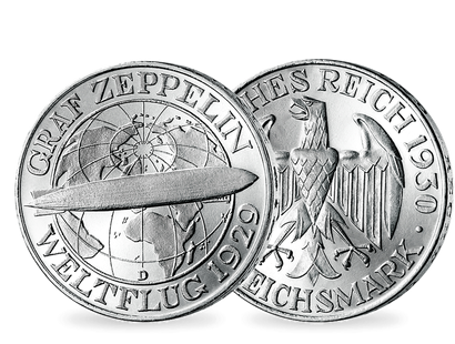 Erster Weltflug eines Zeppelin" − 3 Reichsmark 1930"