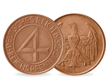 Eine Münze erzieht zur Sparsamkeit − 4 Pfennig 1932 "Brüning-Taler"