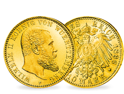 Die letzte 10-Mark-Goldmünze des Kgr. Württemberg – 10 Mark Wilhelm II.