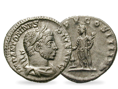 Elagabal lebt die römische Dekadenz − Roma, Kaiser Elagabal Denar 218-222
