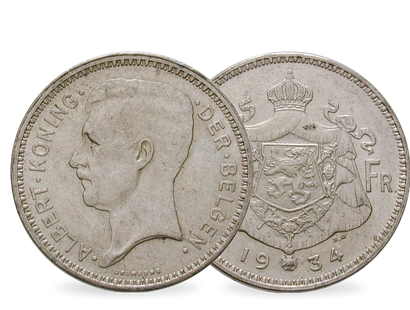 Belgien 20 Francs 1934 - 1935 König Leopold III. 