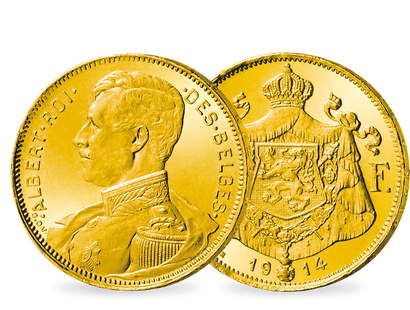 Belgien 20 Francs 1914 Albert I.