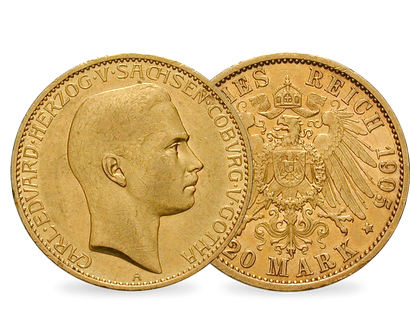 Deutsches Reich / Sachsen-Coburg und Gotha 20 Mark 1905 Herzog Carl Eduard