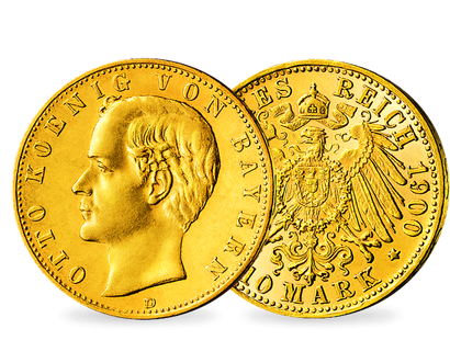 Ein König ohne Königreich − Otto von Bayern, 10 Mark Gold