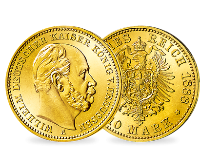Kaiser Wilhelms letzte 10 Mark Gold − Preußen, 10 Mark Wilhelm I. 1888