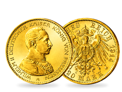 Im Set sparen | Der letzte deutsche Kaiser in massivem Gold
