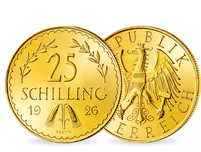 Österreichs Erste Republik in Gold − 25 Schilling 1926-1934