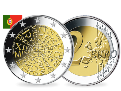 Monnaie 2€ commémorative « Journée mondiale de la jeunesse à Lisbonne - Portugal 2023 » 