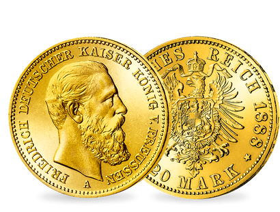 Das Gold des 99-Tage-Kaisers − Preußen, Friedrich III. 20 Mark