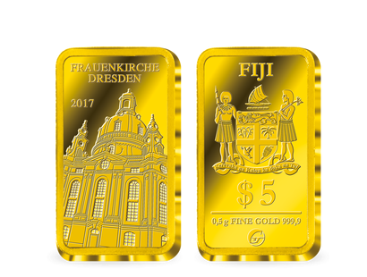 Lingot en or le plus pur «Notre-Dame de Dresde»