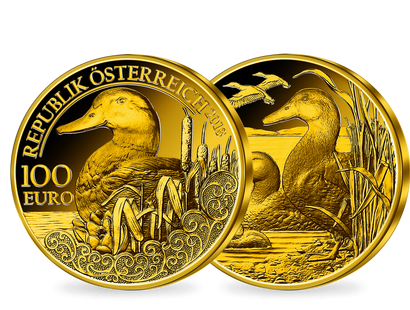 100-Euro-Goldmünze 2018 ''Die Stockente''
