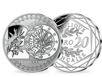 Tauschangebot: 20-Euro-Silbermünze 2022 "20 Jahre Euro" aus Frankreich