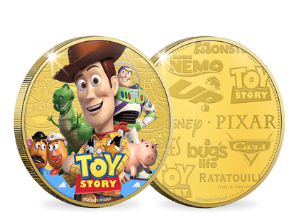 Collection « Disney - Pixar Toy Story », les frappes officielles colorisées et dorées à l'or pur !