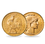 Bild: La monnaie ancienne 20 Francs Or Marianne-Coq IIIème République