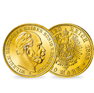 Bild: Kaiser Wilhelms letzte 10 Mark Gold − Preußen, 10 Mark Wilhelm I. 1888