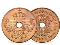 Britisch-Neuguinea, Edward VIII., Penny, 1936, vz, KM 6
