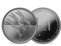Israel 2016 Silber-Gedenkmünze 'Schwimmen', PP, Ag (925/1000), 1 NIS