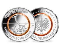 Bundesrepublik, Subtropische Zone, 5 Euro, 2018, Prz. G, st
