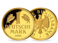 1-DM-Goldmünze mit dem Prägezeichen A - Deutschland 2001