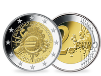 5 x 2 Euro-Münze Deutschland 2012 mit allen fünf Prägezeichen (A, D, F, G, J) in Polierte Platte