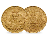 Deutsches Reich / Hamburg 10 Mark 1890 – 1913