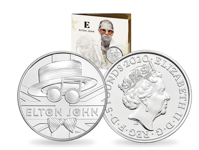 Offizielle Gedenkmünze Elton John
