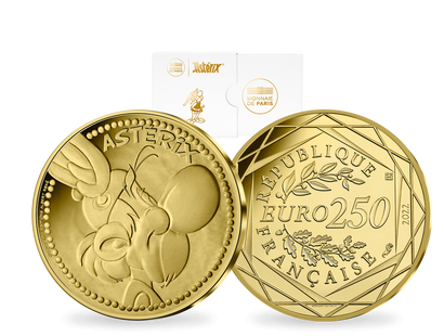 Frankreich - Offizielle Goldmünze zu Asterix & Obelix