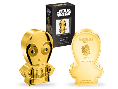 1-Unzen-Silber-Gedenkmünze "Star Wars™ Series – C3PO™" im Chibi-Style