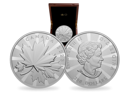 Kanada 2023: 1 Kilo Fein-Silbermünze "Multi Facetten Maple Leaf"