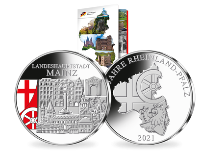 „75 Jahre Rheinland-Pfalz“ – die Kollektion kolorierter Silberprägungen!