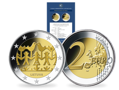 Monnaie commémorative de 2 Euros «Festival de chants et de danses» Lituanie
