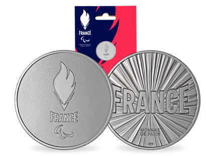 Team France ! Médaillon Jeux Paralympiques Paris 2024