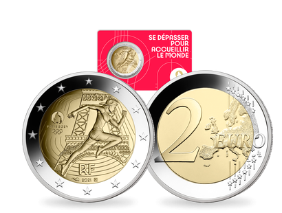 Monnaie commémorative de 2€ BU - Jeux Olympiques Paris 2024 - Blister №2