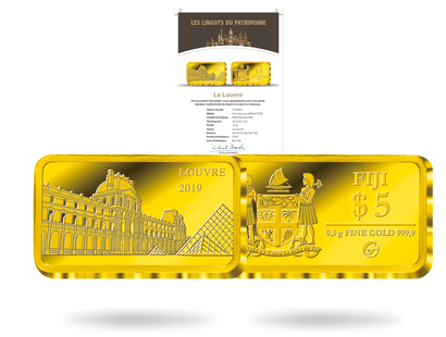 Lingot du Patrimoine «Louvre» en or le plus pur