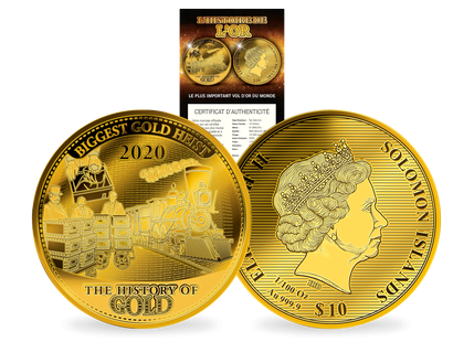 Monnaie en or le plus pur de 10$ « Le plus important vol d'or du monde »