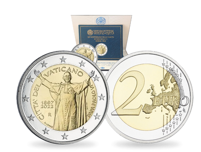 Monnaie de 2€ en hommage au pape Paul VI - Vatican 2022