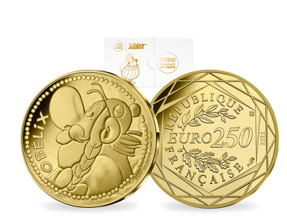 La monnaie en or pur de 250€ « Obélix » V2 2022