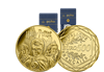 Monnaie officielle de 500 Euros en or pur les 3 sorciers : Harry Potter, Ron & Hermione 2021