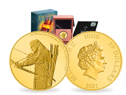 Legolas aus „Der Herr der Ringe™“ – offiziell gewürdigt in reinstem Gold!