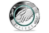 Die 10-Euro-Polymer-Münzen "Im Dienst der Gesellschaft" in Stempelglanz